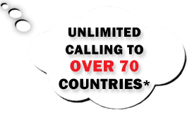 unlimited calling to over 70 countries with global plan