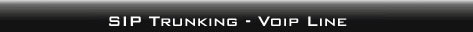 sip trunking-voip line
